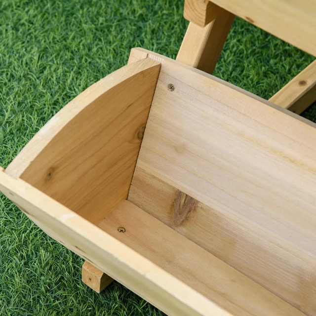 Alt view image 6 of 7 - 3 Tier Raised Garden Bed, Wooden Planter Box Kit for Flowers, Vegetables, Herbs