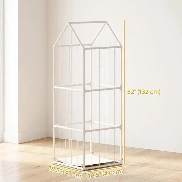 Alt view image 2 of 7 - Stuffed Animal Storage Organizer for Nursery, Bedroom, 47 x 47 x 132cm