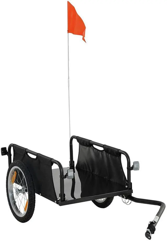Main image of Soozier Bike Cargo Trailer, Bicycle Trailer with Quick Release 16" Wheels