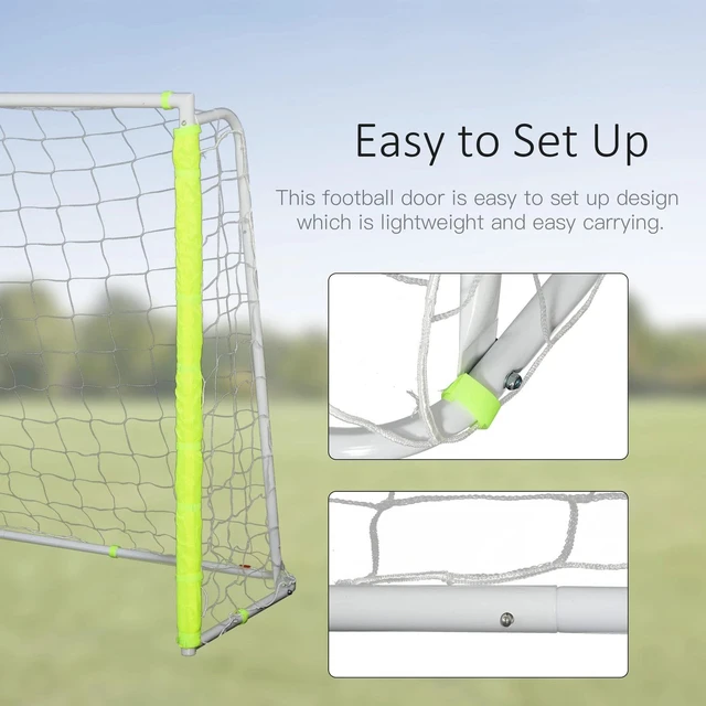 Alt view image 5 of 7 - 6ft x 4ft Soccer Goal Net for Youth, Easy Assembly, Yellow
