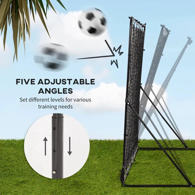 Alt view image 4 of 7 - 8' x 6' Soccer Rebounder Net with 5 Adjustable Angles