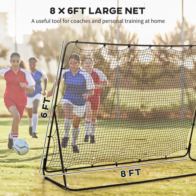 Alt view image 5 of 7 - 8' x 6' Soccer Rebounder Net with 5 Adjustable Angles