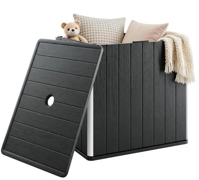 Main image of Outdoor Storage Box 30 Gallon, Black