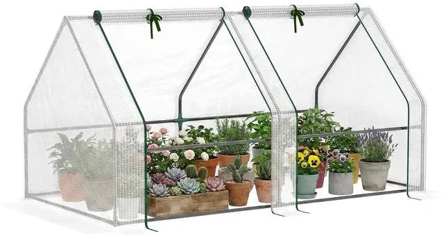 Main image of 6'x3'x3' Greenhouse Gardening Flower Plants Yard Mini Hot Green House Tunnel