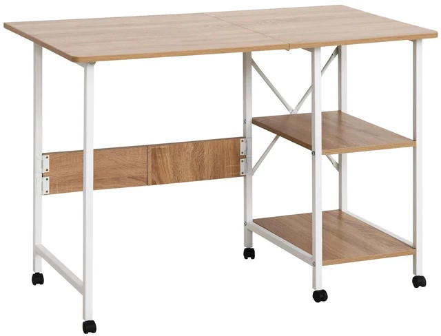Main image of Foldable Computer Desk Writing Table Compact Desk Folding Storage Table
