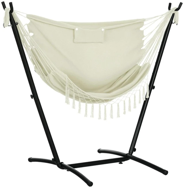 Main image of Hammock Chair w/ Stand, Hammock Swing w/ Side Pocket, Headrest