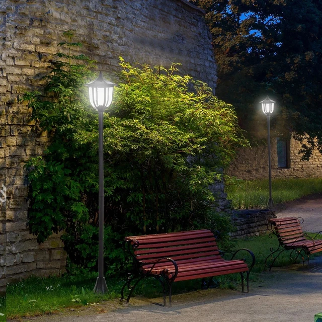 Main image of Solar Torch Lights Outdoor Garden 6 LED Water-Resist Auto On/Off