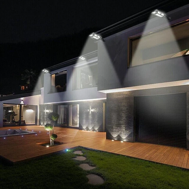Alt view image 7 of 7 - 4x 99000000LM LED Solar Wall Light Commercial Dusk-Dawn Outdoor Road Street Lamp