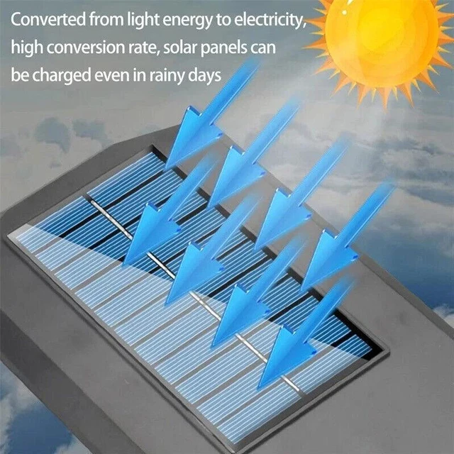 Alt view image 3 of 7 - 4x 99000000LM LED Solar Wall Light Commercial Dusk-Dawn Outdoor Road Street Lamp