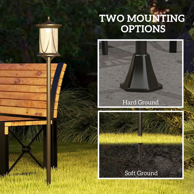 Alt view image 5 of 7 - Solar Lamp Post Light, 50" LED Street Light, Cool White