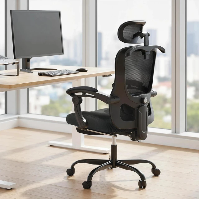 Main image of Ergonomic Office Chair, High Back Mesh Computer Desk Chair, Black