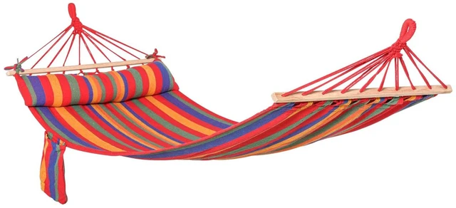 Main image of Cotton Hammock Soft Portable Swing Chair w/ Headrest