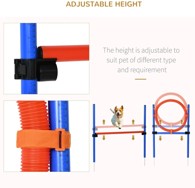 Alt view image 5 of 7 - Pet Agility Training Equipment Dog Play Run Jump Obedience Training Set