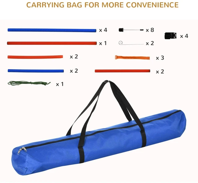 Alt view image 7 of 7 - Pet Agility Training Equipment Dog Play Run Jump Obedience Training Set