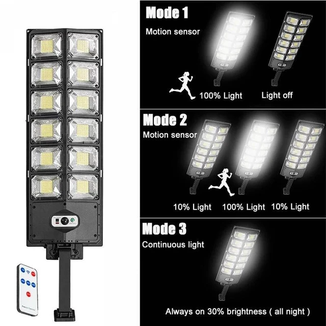 Alt view image 5 of 7 - 1000000LM Commercial LED Outdoor Dusk to Dawn Solar Street Light Road Area Lamp