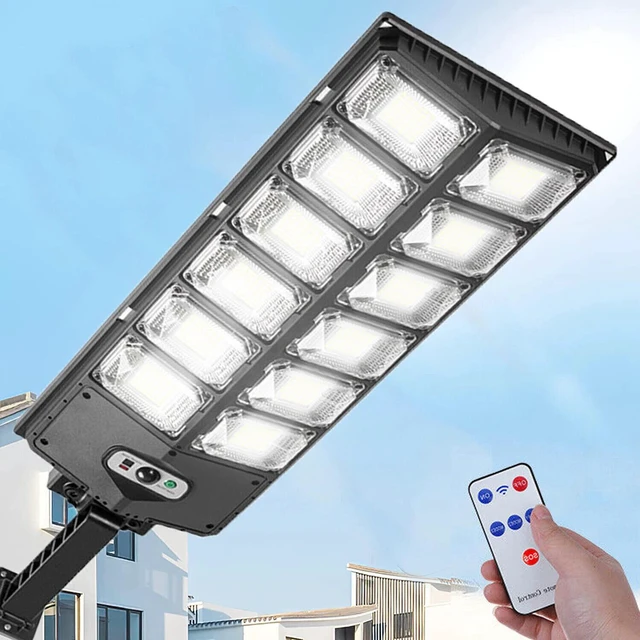Alt view image 2 of 7 - 1000000LM Commercial LED Outdoor Dusk to Dawn Solar Street Light Road Area Lamp