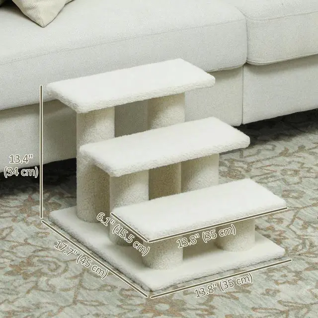 Alt view image 6 of 7 - Multi-Level 4 Tier Pet Stairs Dog Cat Climber Sleeper Cat Scratch Post