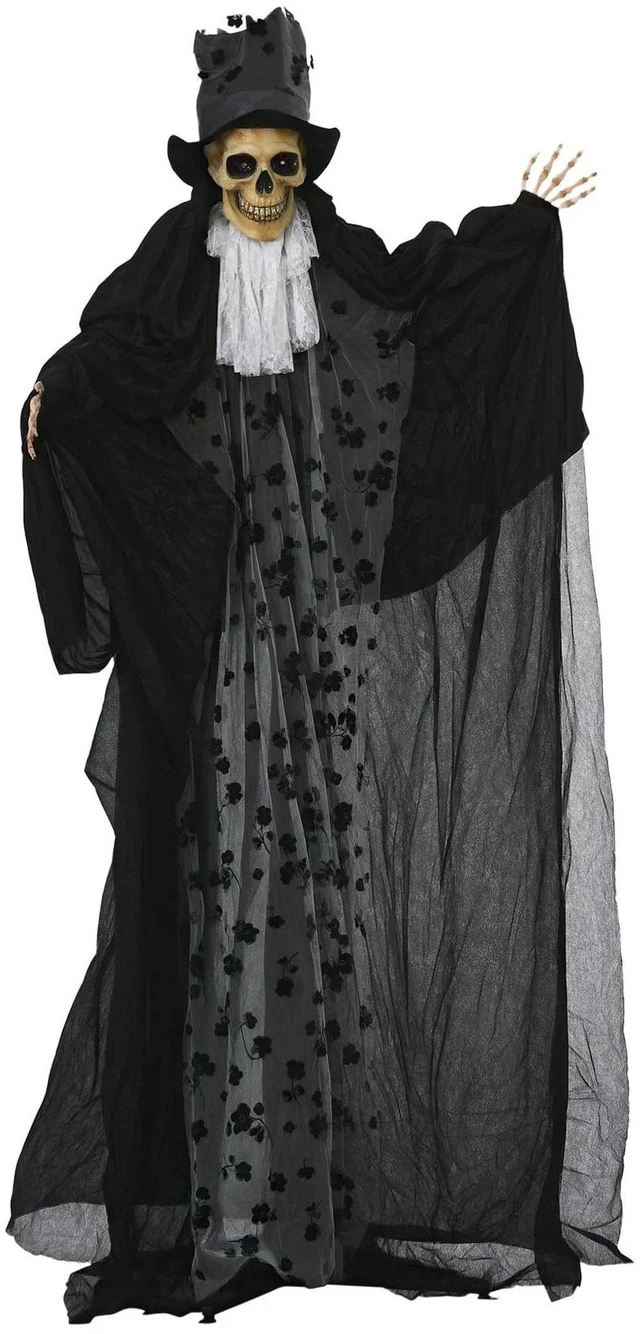 Main image of 6FT Halloween Decorations Grim Reaper Groom, Life Size Animated Prop