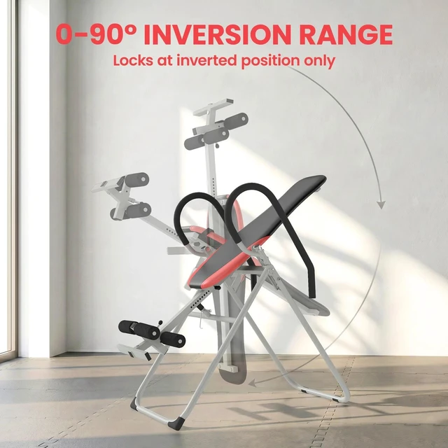 Alt view image 6 of 7 - Soozier Inversion Table, Folding Inversion Table w/Adjustable Ankle Lock