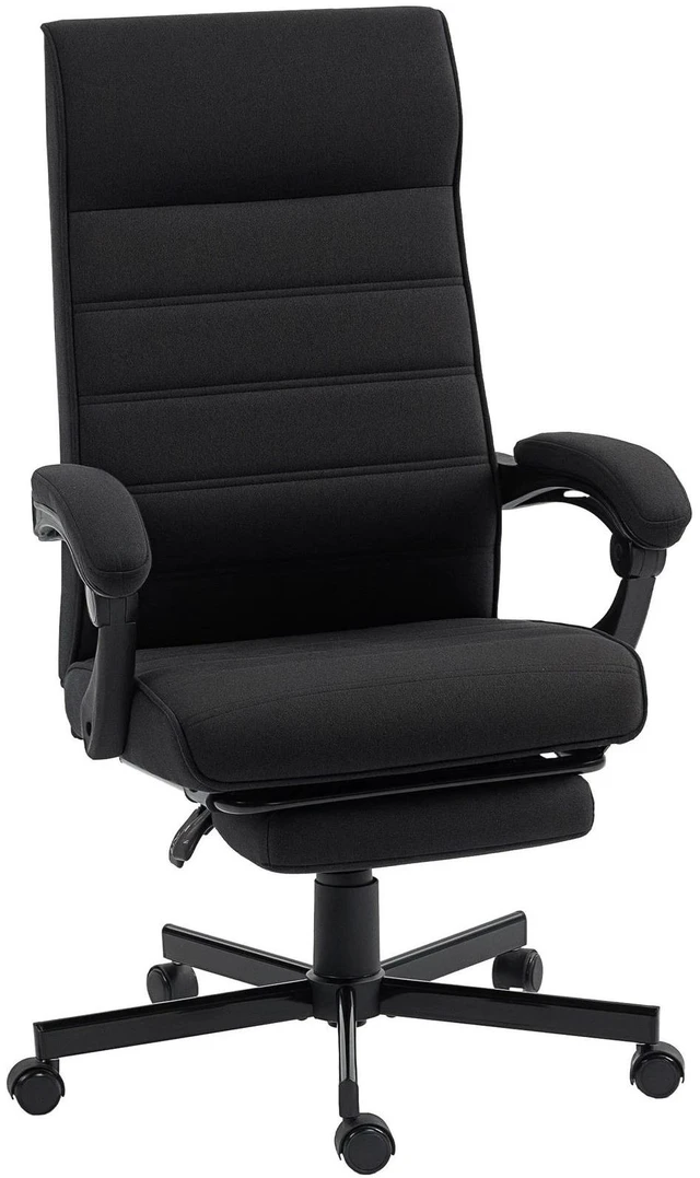 Main image of Home Office Chair High-Back Reclining Chair for Bedroom Study Living Room Black