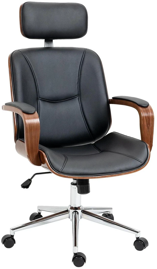 Main image of Office Chair, Swivel Desk Chair with Adjustable Height, Black