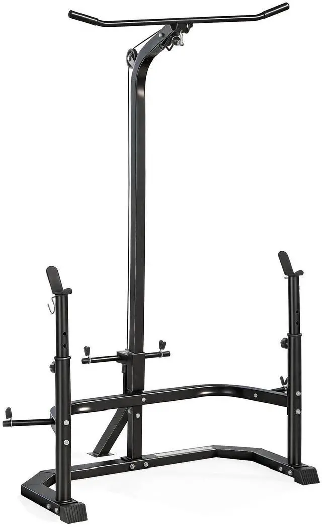 Main image of Soozier Multi-Function Home Gym Machine with Bench Press Rack, Black