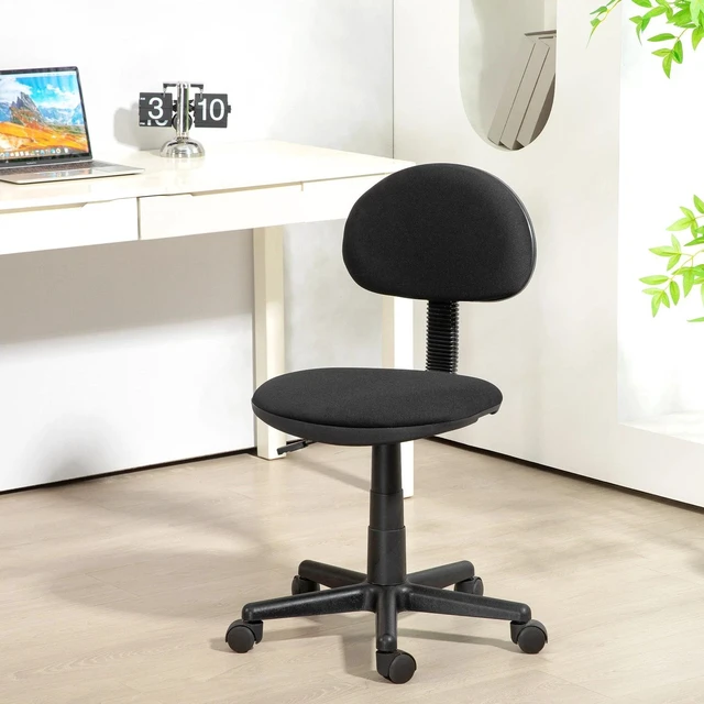 Alt view image 7 of 7 - Small Desk Chair with Adjustable Height 360° Swivel Wheels