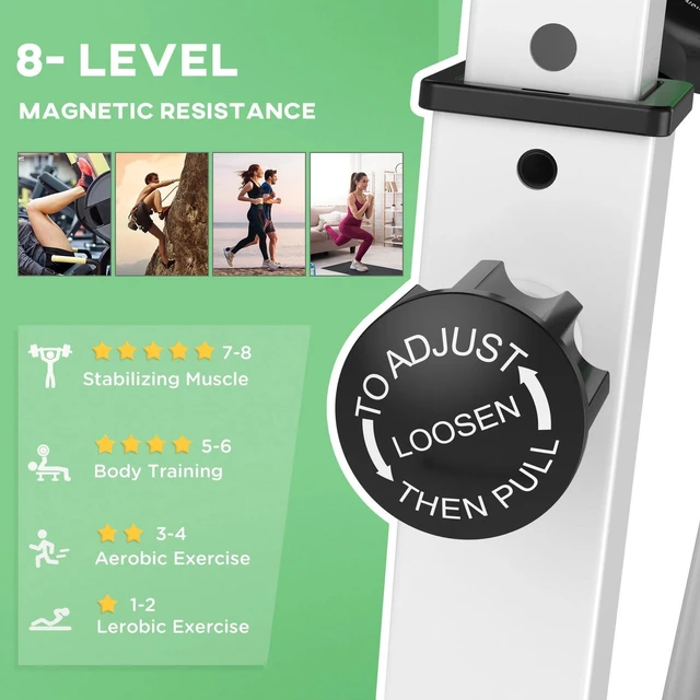Alt view image 7 of 7 - Foldable Upright Training X-Bike with Magnetic Resistance Green