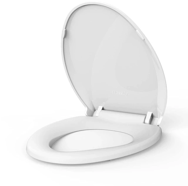 Main image of Without Toddler Seat 19" Elongated Toilet Seat Soft-Closing Universal Fit Quick