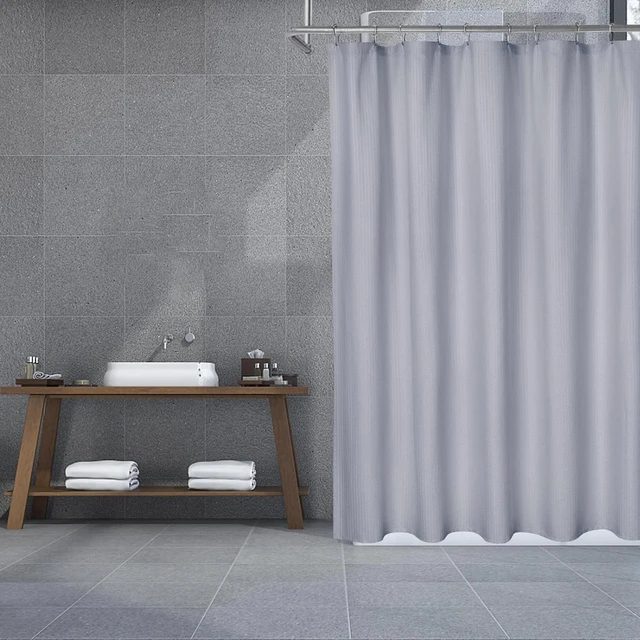 Alt view image 7 of 7 - Quick Dry 72x84 Waterproof Polyester Fabric Shower Curtain Machine Washable