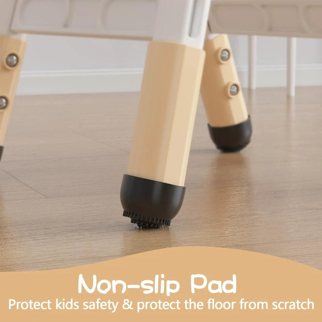 Alt view image 5 of 6 - 2-Pack Kids Chairs Adjustable Height Toddler Chairs for Age 2-8, Non-Slip Pads