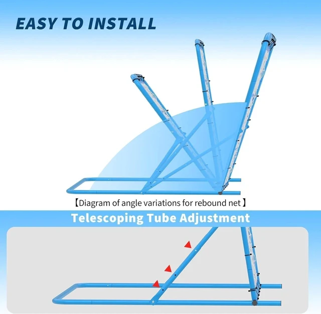 Alt view image 5 of 6 - Portable Soccer Goal Backyard Soccer Net and Frame Foldable Training Equipment