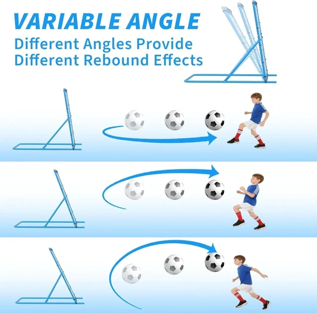 Alt view image 3 of 6 - Portable Soccer Goal Backyard Soccer Net and Frame Foldable Training Equipment