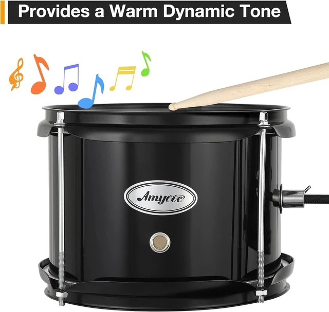 Alt view image 5 of 7 - 3pcs Kids Drum Set with Cymbal 2 Drumsticks Pedal 2 Tom Beginner Junior Drum Kit