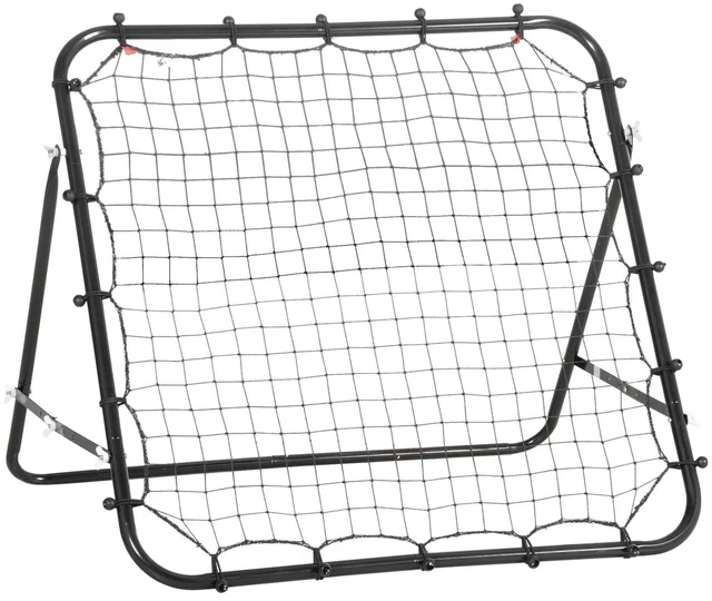 Main image of Rebounder Net Football Training Aid Soccer Kickback Target Goal Play Black