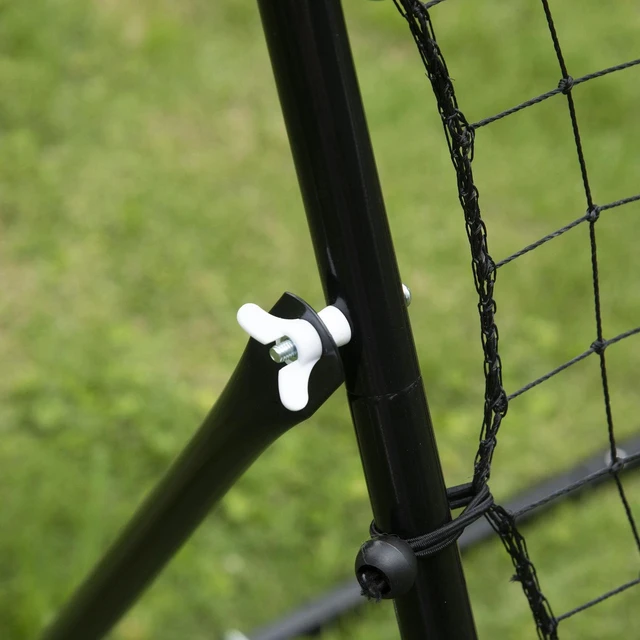 Alt view image 6 of 7 - Rebounder Net Football Training Aid Soccer Kickback Target Goal Play Black