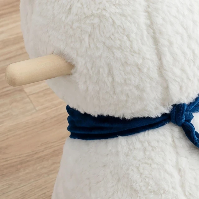 Alt view image 7 of 7 - Baby Rocking Horse, Plush Animal Rocker Alpaca with Realistic Sound