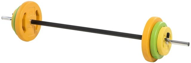 Alt view image 7 of 7 - 44lbs Adjustable Barbell Weight Set with Non-slip Handle for Strength Training