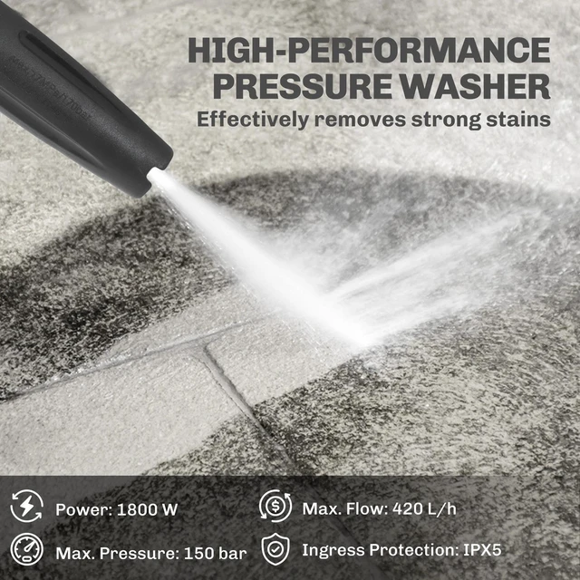 Alt view image 6 of 7 - Electric Pressure Washer, 2176 PSI High Pressure Washer