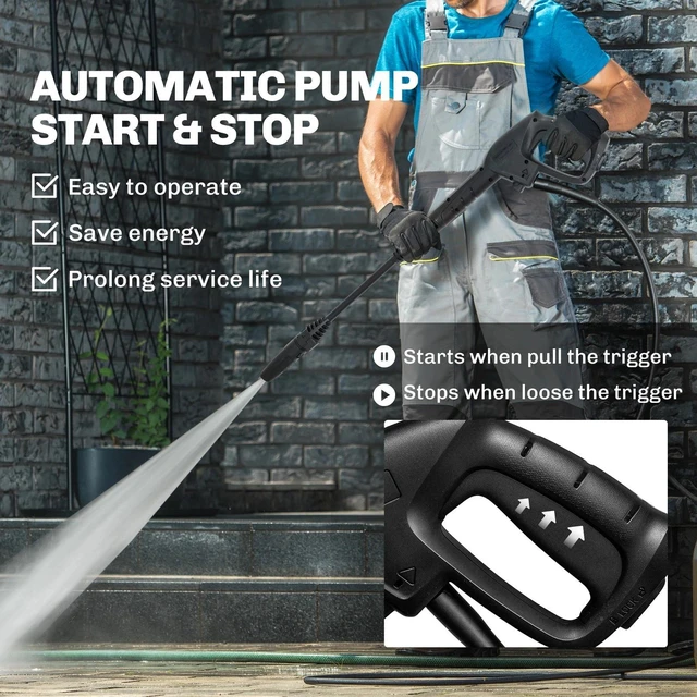 Alt view image 4 of 7 - Electric Pressure Washer, 2176 PSI High Pressure Washer