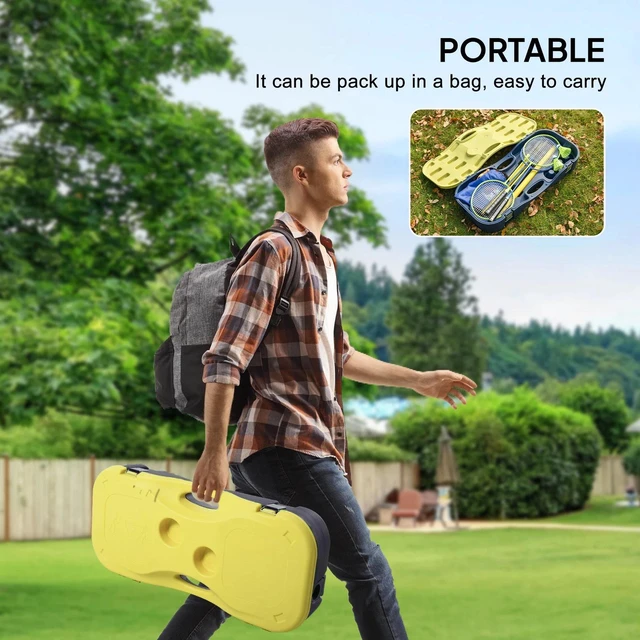 Alt view image 4 of 7 - Foldable Badminton Net for Kids Adults Indoor and Outdoor