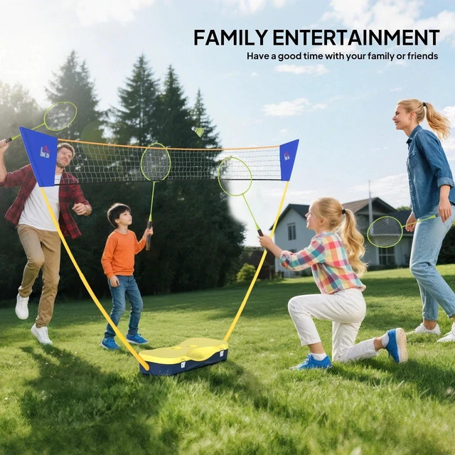 Alt view image 6 of 7 - Foldable Badminton Net for Kids Adults Indoor and Outdoor