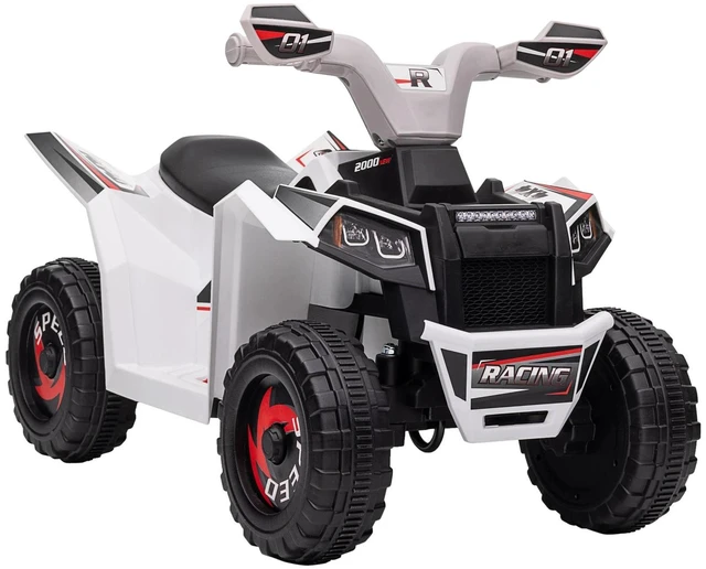 Main image of Kids ATV Quad Car, 6V Four-Wheeler w/ Forward Backward, Red