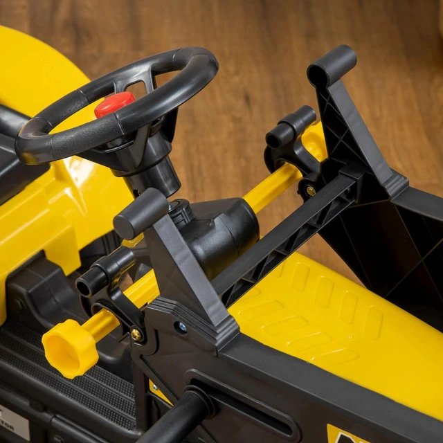 Alt view image 7 of 7 - Ride On Excavator Pedal Control w/ 6 Wheels Controllable Bucket, for Ages 3 Year