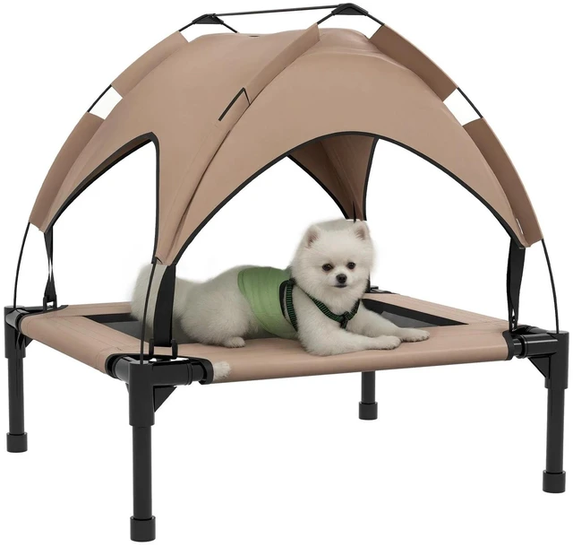 Main image of Elevated Dog Bed Cooling with Canopy for Small Medium Sized