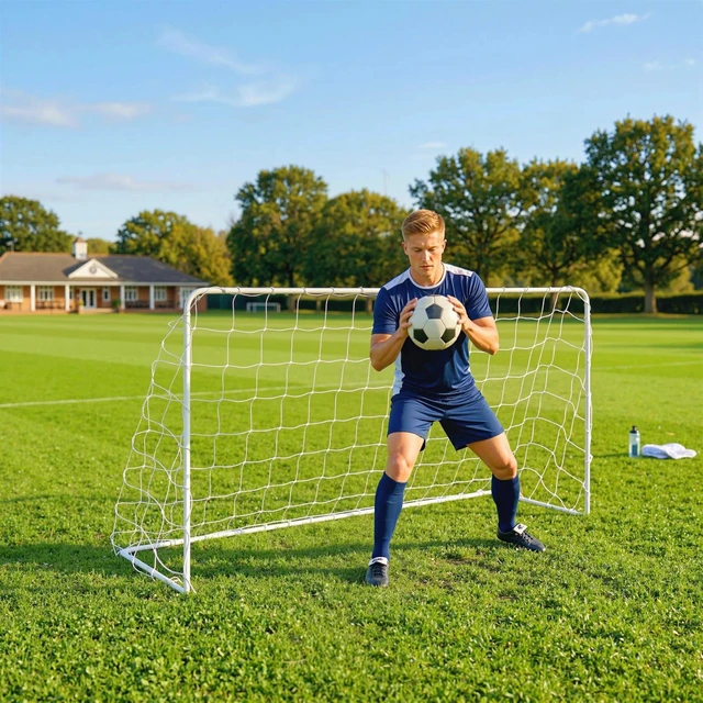 Alt view image 7 of 7 - Soozier Soccer Goal, 6 x 4ft Portable Practice Soccer Net with Steel Frame
