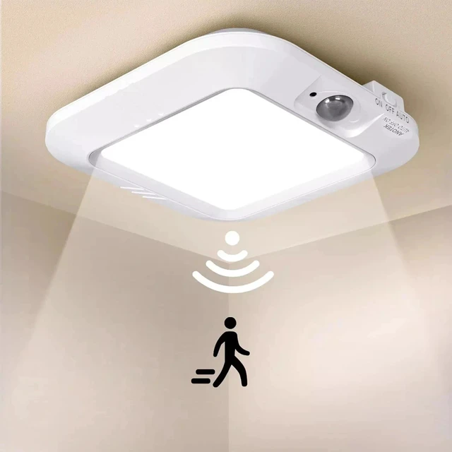 Alt view image 7 of 7 - Rechargeable LED Motion Sensor Ceiling Light & Remote,Battery Operated Shed Ligh