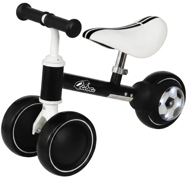 Main image of Balance Bike with Lighting Wheel, Baby Bike for 12-24 Months, Black