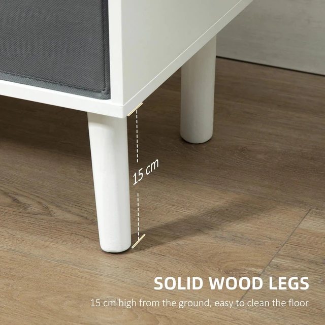 Alt view image 7 of 7 - TV Table with Storage, Entertainment Unit with Foldable Drawers and Shelves