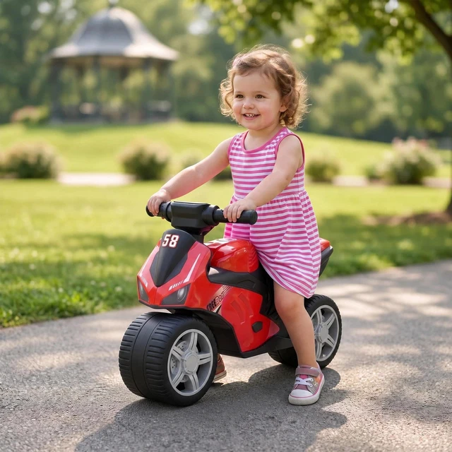 Alt view image 7 of 7 - Balance Bike with Music for Toddlers 1-3 Years, Red